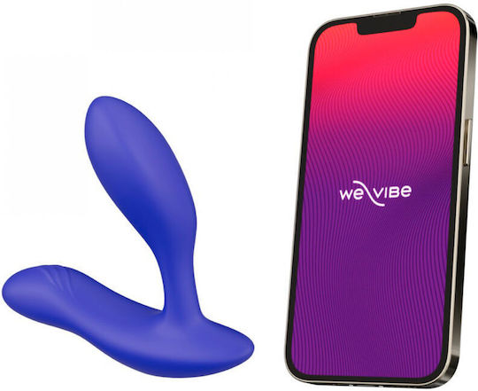 We-Vibe Vector+ Thrill Seeker Anal Vibrator with Wireless Functionality  Blue 10.9cm