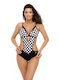 Marko Slim Strap Padded Monokini Swimsuit Black