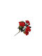 Artificial Decorative Branch Rose Red 30cm 1pcs