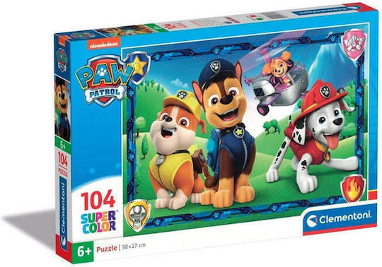 Παιδικό Puzzle Super Color Paw Patrol για 6+ Ετών 104pcs Clementoni