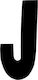 Sign with Text in Black Color 3cm 6308000000028