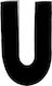 Sign with Text in Black Color 3cm 6308000000033