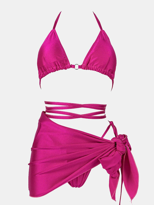 Decoro Set Bikini Set De Bikini Triunghi Fucsia