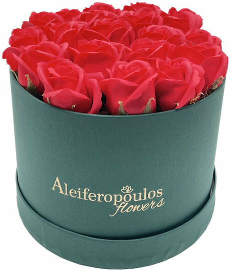 Trandafir Toți Sfinții Roșu 20cm în Cutie Aleiferopoulos Flowers