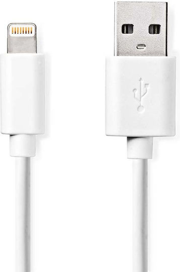Nedis USB-A to Lightning Cable White 1m (CCGB39300WT10)