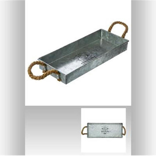 Atmosphera Wooden Rectangular Decorative Tray 22x6cm