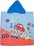 Bonito Kinder Strandponcho Hellblau 60 x 60cm.