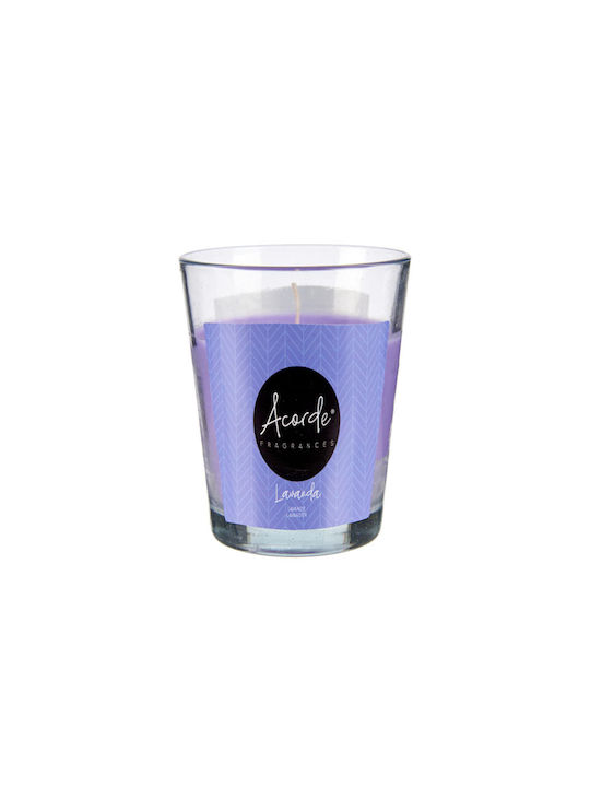 Arte Regal Aromatic Candle in Jar with Lavender Scent 9x8cm