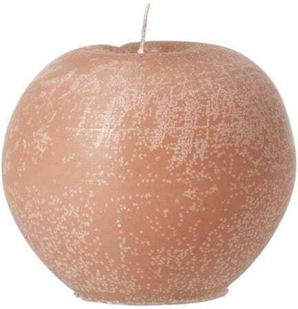 Broste Copenhagen Dekoratives Kerze Kugel Orange 400gr
