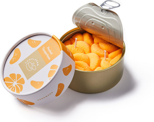 Candlehand Aromatic Candle in Metal Box with Perfume Peeled Tangerines 300g