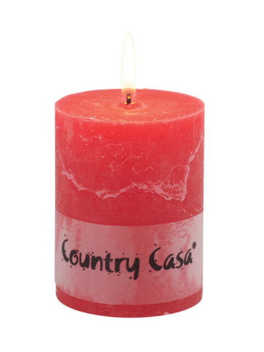 Country Casa Scented Candle Burgundy 1pcs