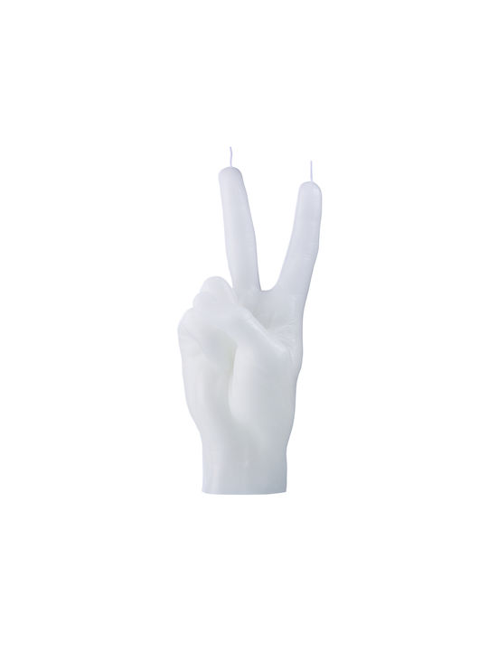 Candlehand Lumânare Decorativă Peace Alb 360gr 1buc