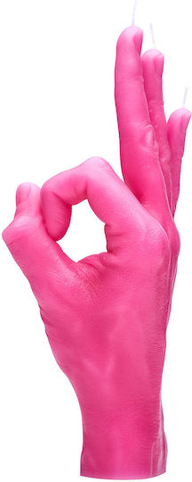Candlehand Dekorative Rosa Kerze 350g