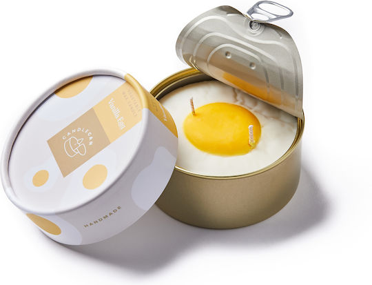 Candlehand Aromatic Candle in Metal Box with Vanilla Egg Scent 300g