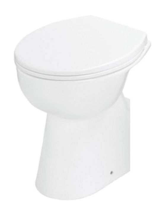 Karag Rimless Floor-Standing Toilet White
