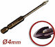 Harden Four-Cut Drill Carbide with Hexagonal Shank for Glass και Tiles 4mm