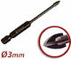 Harden Four-Cut Drill Carbide with Hexagonal Shank for Glass και Tiles 3mm