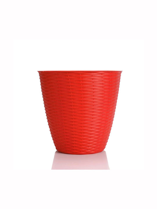 Bama Übertopf Kunststoff Rot 29x29x27εκ.