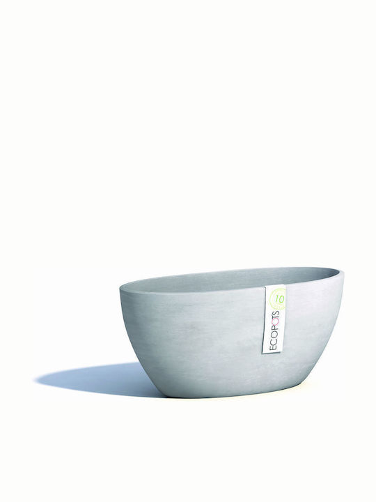 Ecopots Oală pentru plante Alb 13x30x13.5cm