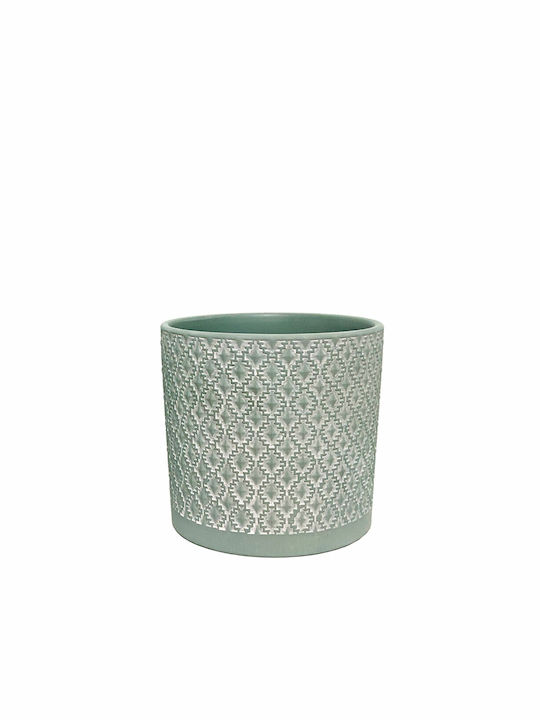 General Trade Planter Porcelain Green 17.5x17.5x16cm.