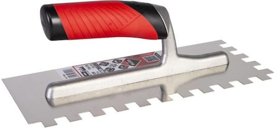 Rubi Spatel Inox Gezahnte 280x12mm mit Kunststoffgriff mit Zahn 12x12mm 74982