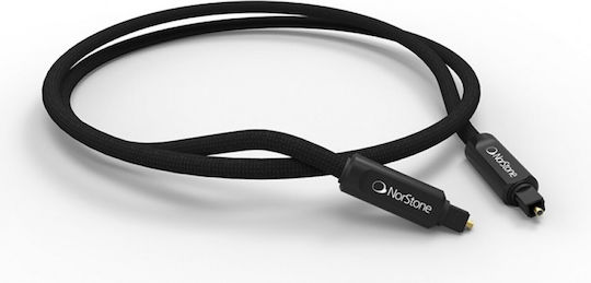 NorStone Optical Audio Cable TOS male - TOS male Μαύρο 2m (NORARROPT200)