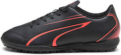 Puma Vitoria Low Football Shoes TT with Molded Cleats Black
