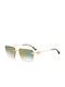 Dsquared2 Sunglasses with Gold Metal Frame and Green Gradient Lens D2 0102/S PEF/D6
