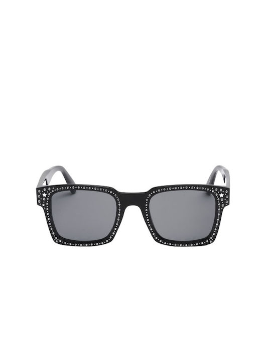 Moncler Sunglasses with Black Acetate Frame and Black Lenses ML0251 01A