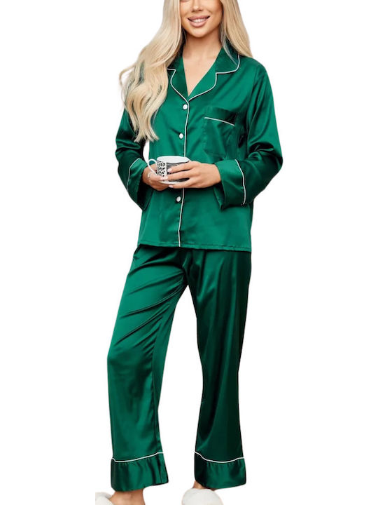 La Lolita Amsterdam Winter Women's Petrol Blue Pyjama Set Tiana