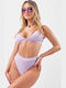Gigi Set Bikini Τριγωνάκι Ψηλόμεσο Λιλά