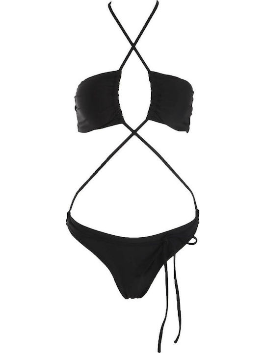 Gigi Set Bikini Τριγωνάκι & Brazil Μαύρο