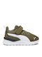Anzarun Lite Kids Sports Shoes Running with Hoop & Loop Closure Khaki