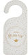 Christening Favor with Decorative Wooden Piece 15x6.5cm