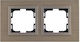 Mono Electric Switch Frame 2 Positions Vertical and Horizontal Installation in Gray Color 500-005810161
