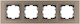 Mono Electric Switch Frame 4 Positions Vertical and Horizontal Installation in Gray Color 500-005810163