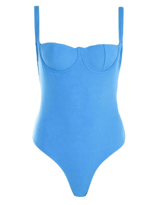 Luigi One-Piece Swimsuit with Padding Blue