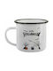 Koupakoupa Becher Emaille Weiß 340ml