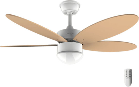 Cecotec EnergySilence Aero 4260 Deckenventilator 106cm mit Leuchte Orange / Weiß