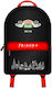 Blue Sky Studios Friends School Bag Backpack Elementary, Elementary Black with Water Bottle Holder