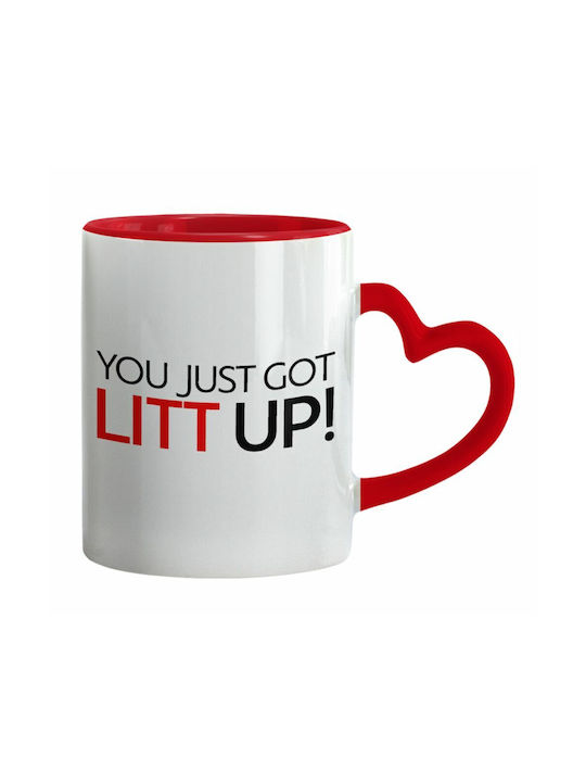 Koupakoupa Mug Ceramic Red 330ml