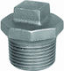 Atusa Male Cap Galvanized 1"