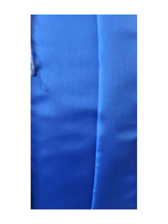 Stoff für Kleidung Satin 140x500cm Blau