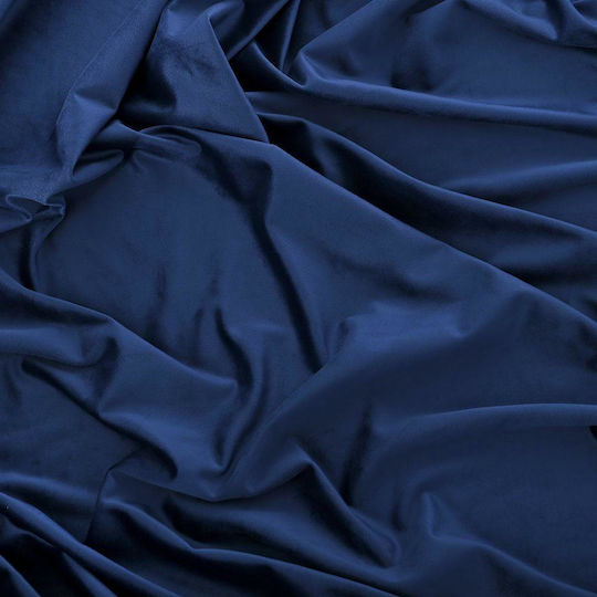 LiebeQueen Decoration Fabric Velvet 75x300cm Blue