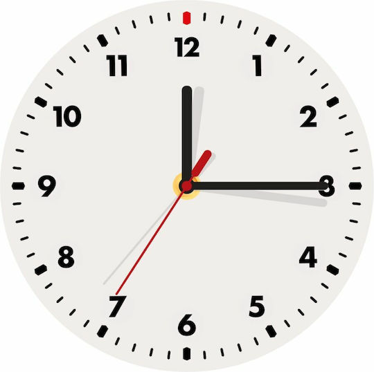 Koupakoupa Wanduhr Hölzernes Weiß Ø19cm