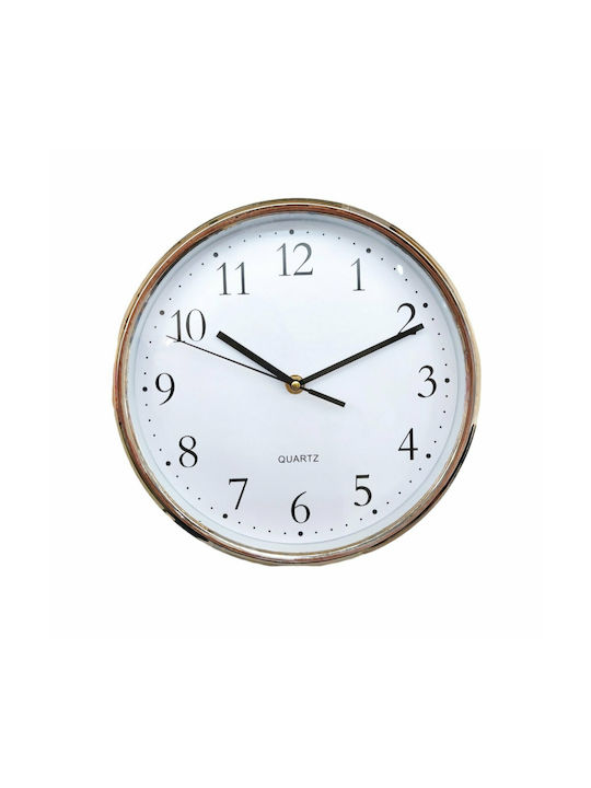 Wall Clock Plastic Silver Ø25cm