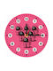 Koupakoupa Wall Clock Wooden Pink Ø19cm