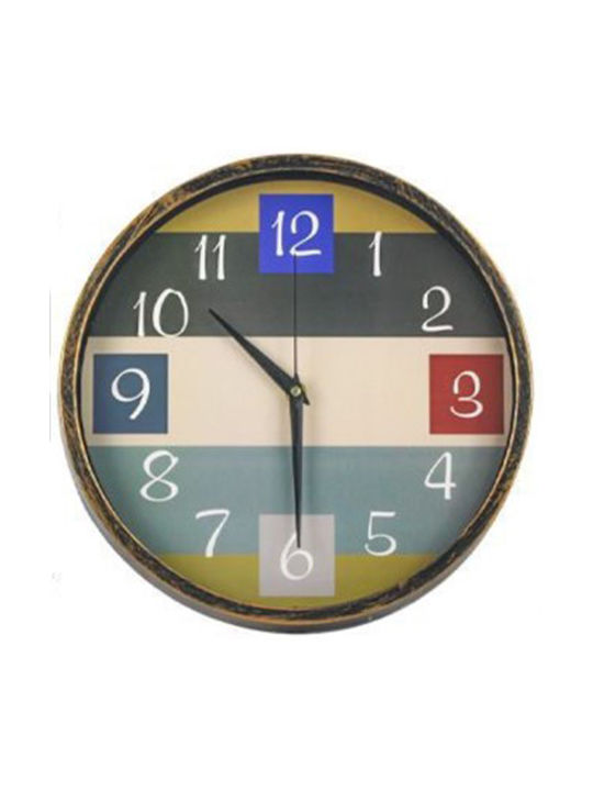 Wall Clock Plastic Multicolour