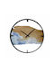 Wall Clock Wooden Multicolour Ø55cm