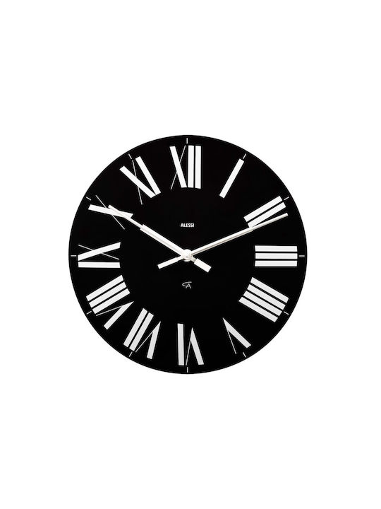 Alessi Wall Clock Plastic Black Ø36cm Firenze